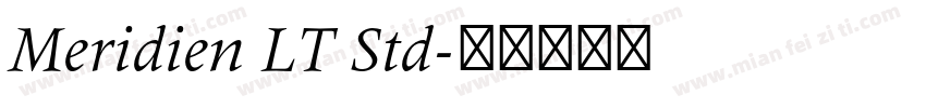 Meridien LT Std字体转换